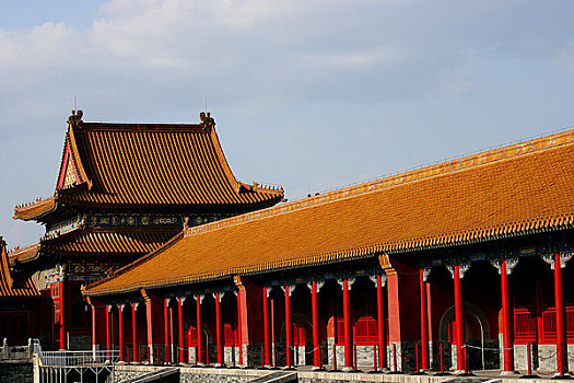北京故宫博物院体仁阁与崇楼