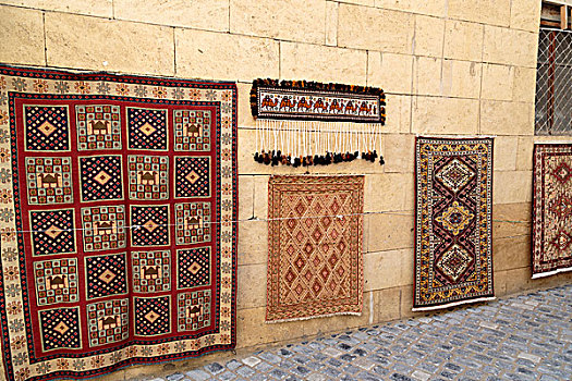 阿塞拜疆,巴库,地毯,墙壁