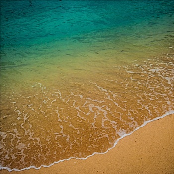 青绿色,水,加勒比,海滩