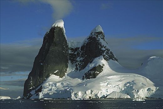 岛屿,展示,山,排列,雷麦瑞海峡,南极
