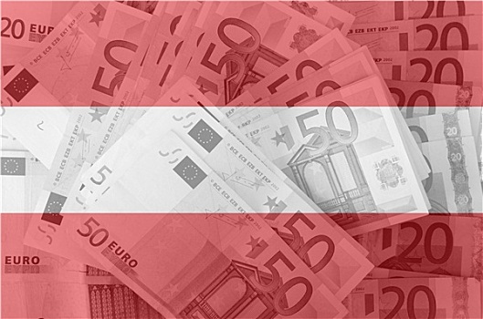 旗帜,奥地利,透明,欧元,货币,背景