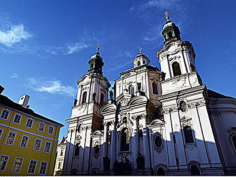 圣尼古拉斯教堂,老城广场,布拉格,捷克共和国