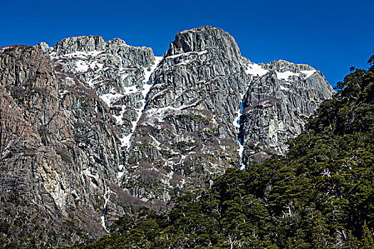 特写,山,纳韦尔瓦皮,国家公园,阿根廷