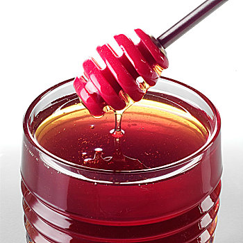 杓蜂蜜,在,玻璃瓶蜂蜜