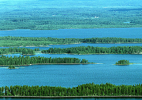 芬兰,湖,区域,风景