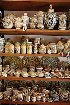 传统,陶瓷,陶尔米纳,西西里