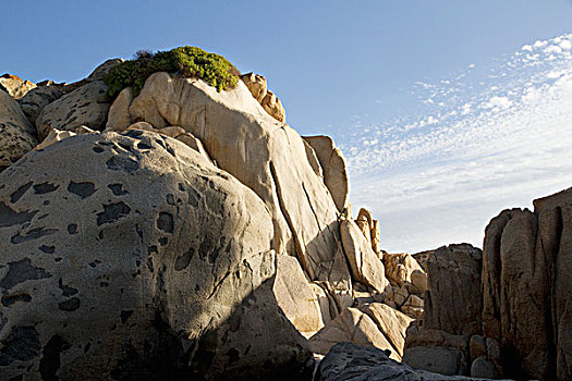 岩石构造,圣多明各,海滩,智利