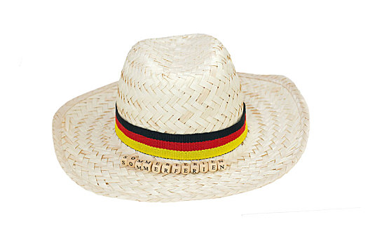 草帽,德国,文字,暑假