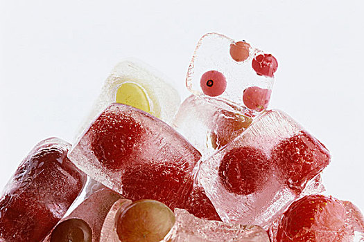 夏季水果,冰块