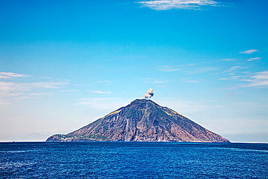 火山,岛屿,埃奥利群岛,西西里,意大利,欧洲