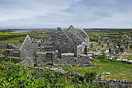 石头,遗址,阿伦群岛,爱尔兰