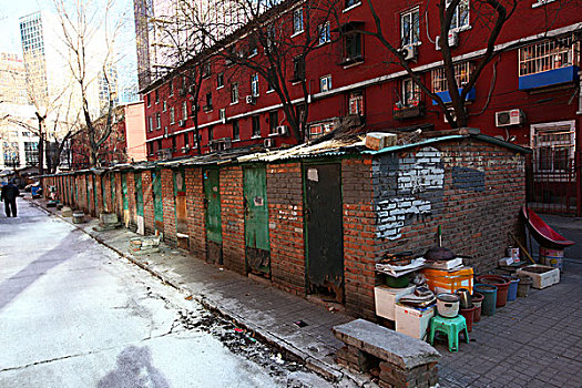 贫民区,砖房,民工房,中国,北京,建筑