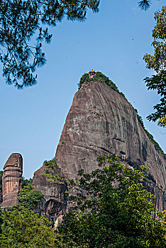 广东韶关丹霞山阳元山景区阳元石