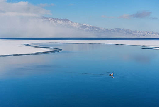 冬季的赛里木湖,如诗如画