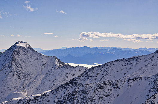 雪山,川西,高原,冰川