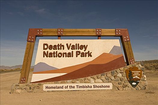 死谷,国家公园,标识,加利福尼亚,美国