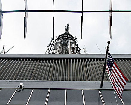 仰视,上面,帝国大厦,曼哈顿,纽约,美国