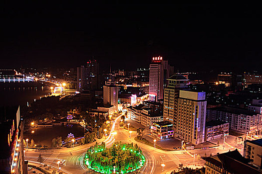 吉林省延吉市夜景