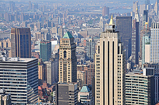 眺望台,洛克菲勒中心,市区,曼哈顿,纽约,美国,北美