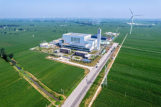 河南省滑县静脉产业园,运行中的生活垃圾焚烧发电项目