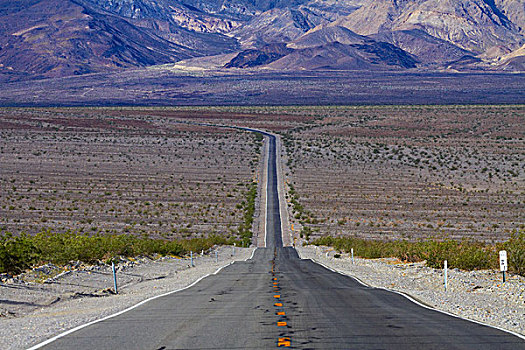 路线,死谷,靠近,死亡谷国家公园,莫哈维沙漠,加利福尼亚,美国
