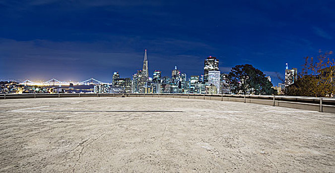 空,水泥地,城市,旧金山