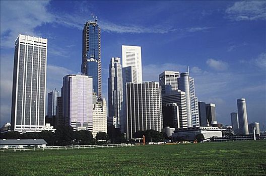 仰视,建筑,城市,新加坡