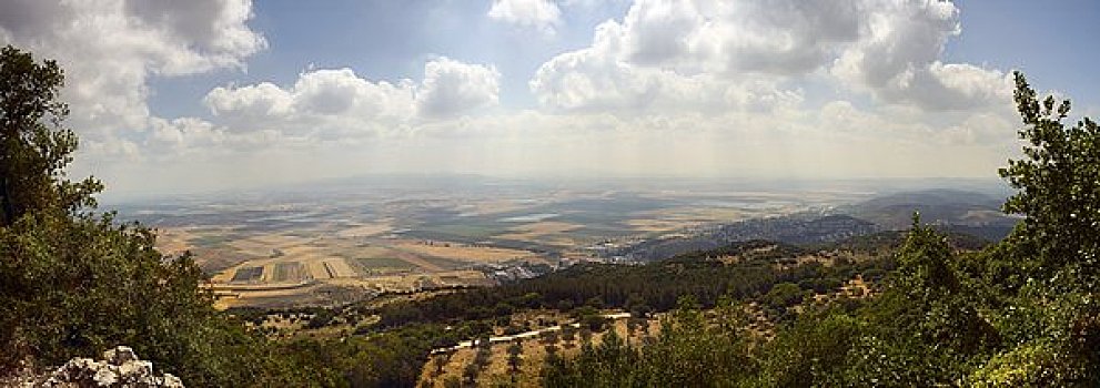 俯视,山谷,以色列
