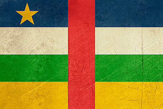 低劣,中非共和国,旗帜