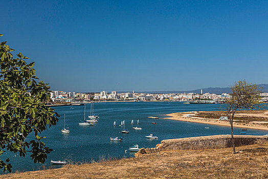 港口,渔村,阿尔加维,葡萄牙,欧洲