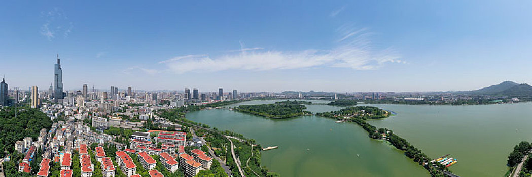 玄武湖,南京,城市风光