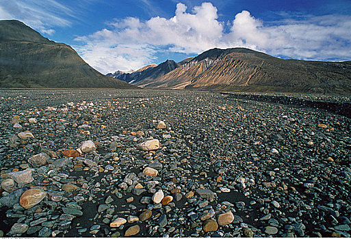 山谷,河,自然保护区,加拿大