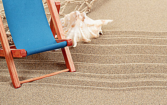 静物,海贝,沙滩椅