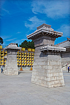 陕西黄帝陵,石柱