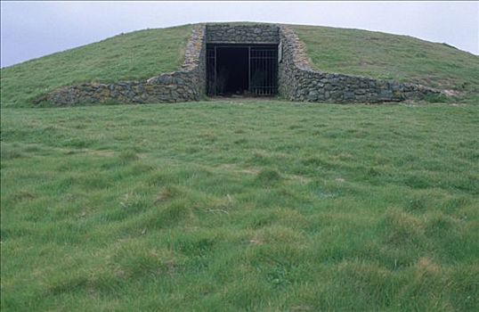 新石器时代,墓室,西北,安格尔西岛,威尔士,艺术家