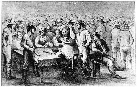 赌博,矿,加利福尼亚,19世纪