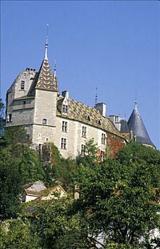 法国,勃艮第,城堡