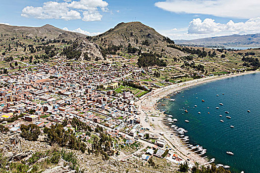 科巴卡巴纳,提提卡卡湖,玻利维亚,南美