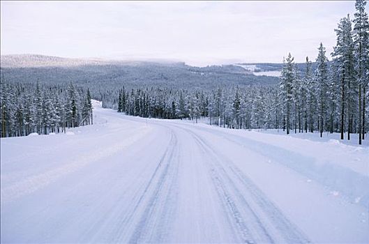 道路,积雪