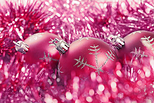 圣诞节,彩球,闪亮装饰物
