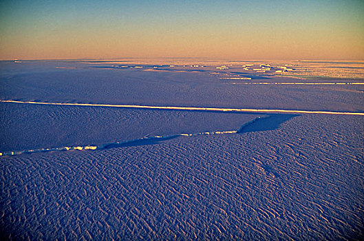 南极,冰,架子,航拍,迅速