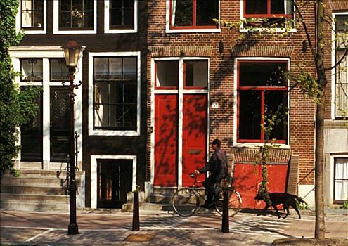 阿姆斯特丹,侧面,房客,滑雪道