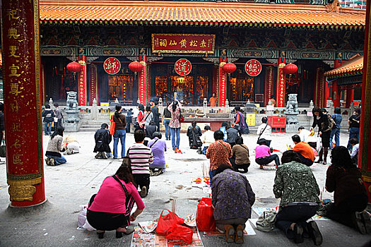 香港回归十周年图片展览－香港寺院