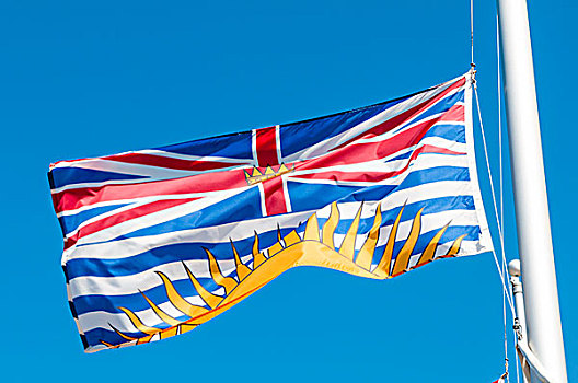 不列颠哥伦比亚省,旗帜,温泉,加拿大