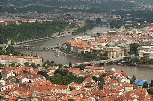风景,暸望,塔,布拉格,捷克共和国