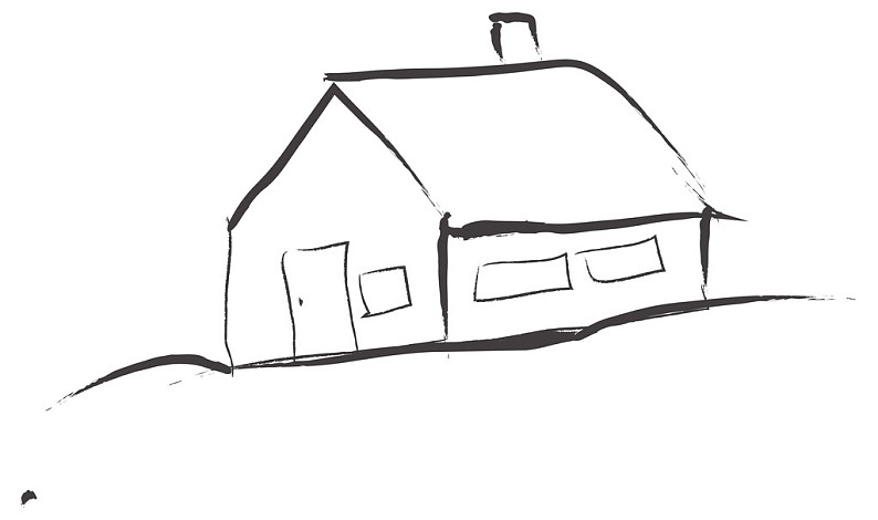 简单房子素描入门图片