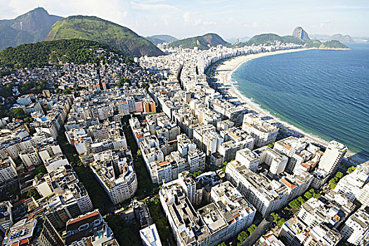 巴西,航拍,海岸线,里约热内卢