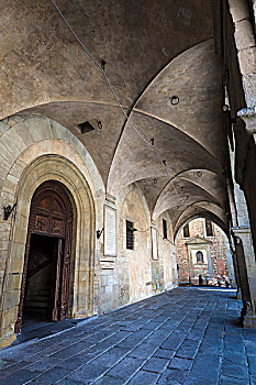 拱廊,邸宅,托斯卡纳,意大利