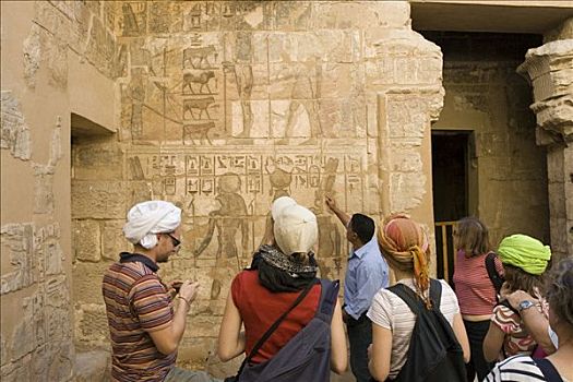 象形文字,庙宇,约旦河西岸,路克索神庙,尼罗河流域,埃及,非洲