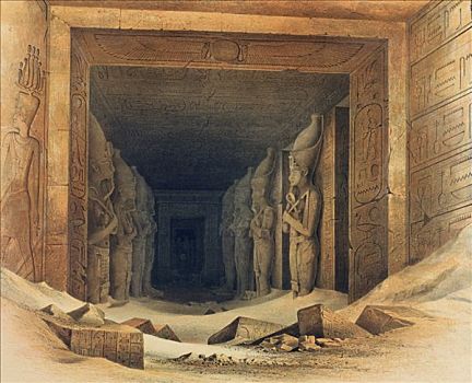 寺庙,埃及,艺术家